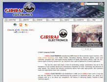 Tablet Screenshot of girirajsystems.com